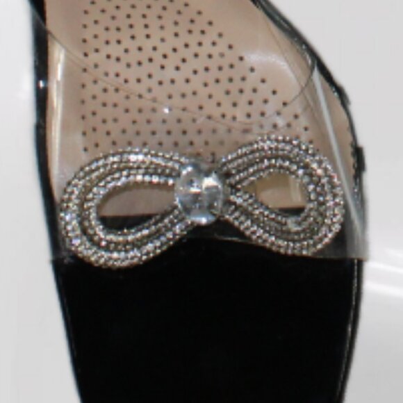 Azalea Wang Nude Silver Rhinestone Gladiator Wrap Stiletto Heel, Size 9 - Picture 4 of 7